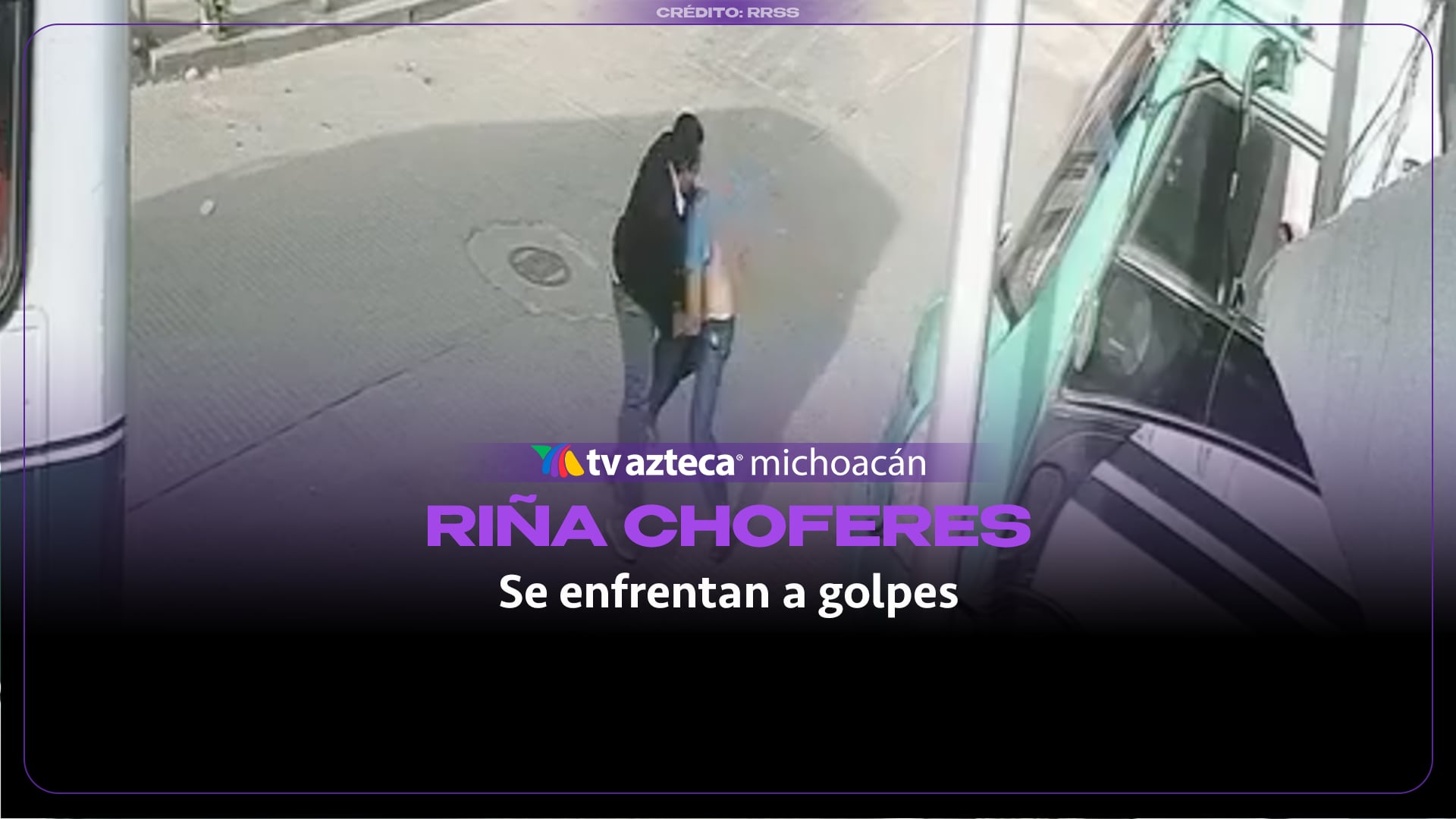 VIDEO: Choferes del transporte urbano se enfrentan a golpes 