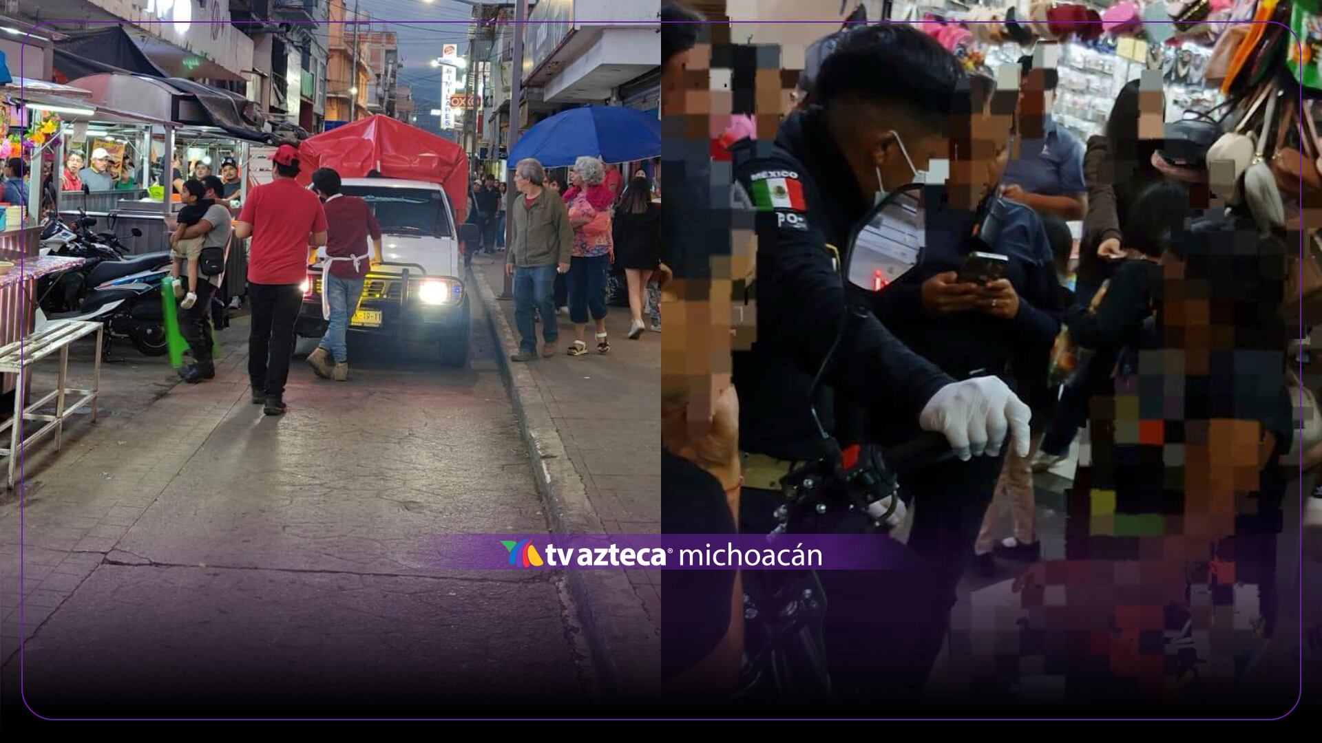 ¡Mientras cenaba! Camioneta impacta puesto ambulante y lesiona a mujer en Michoacán