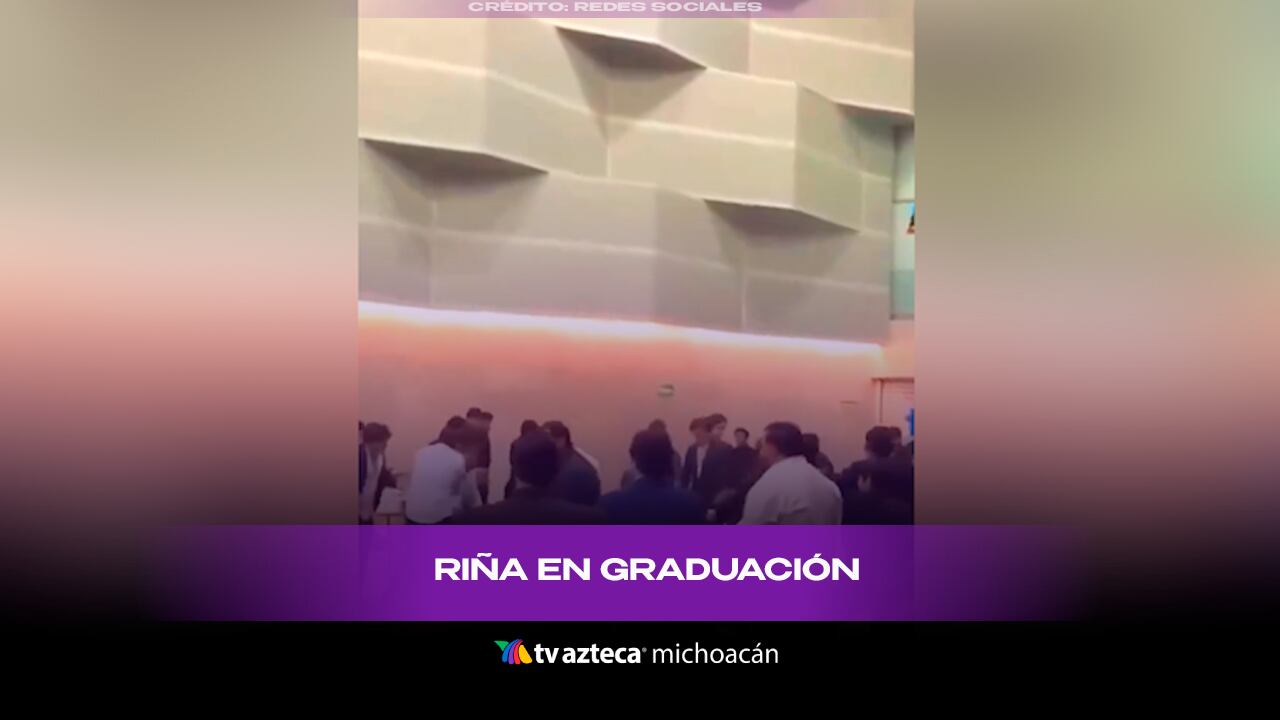 Graduación termina en golpes y sillas volando; reportan egresado herido