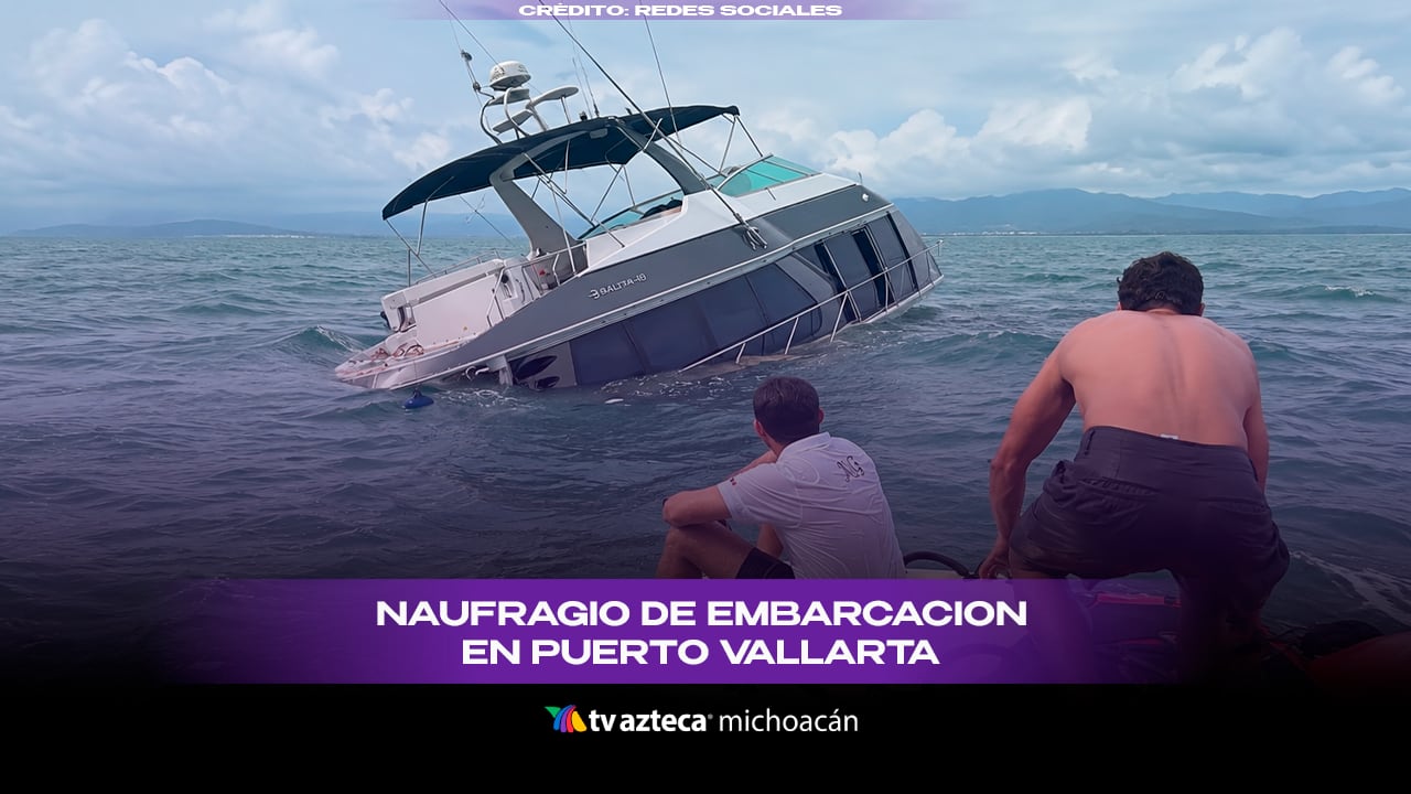 #VIDEO: : Evacúan a 12 personas tras hundimiento de yate.